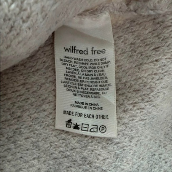 Wilfred Free Isabelli Merino Wool Gray Sweater - Picture 4 of 5